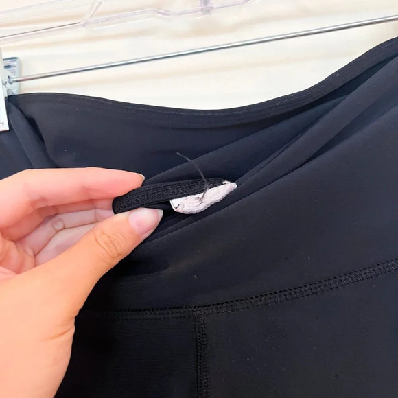 PE Nation Black Athletic Athleisure Colorblock Logo Leggings S FLAWED - Picture 4 of 6